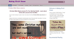 Desktop Screenshot of makingchristknown.com